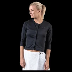 Online Nike Court Cardigan White/Black Svart