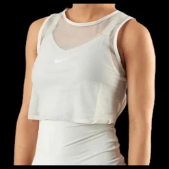 Clearance Nike Court Dri-FIT Tank Beige Vit