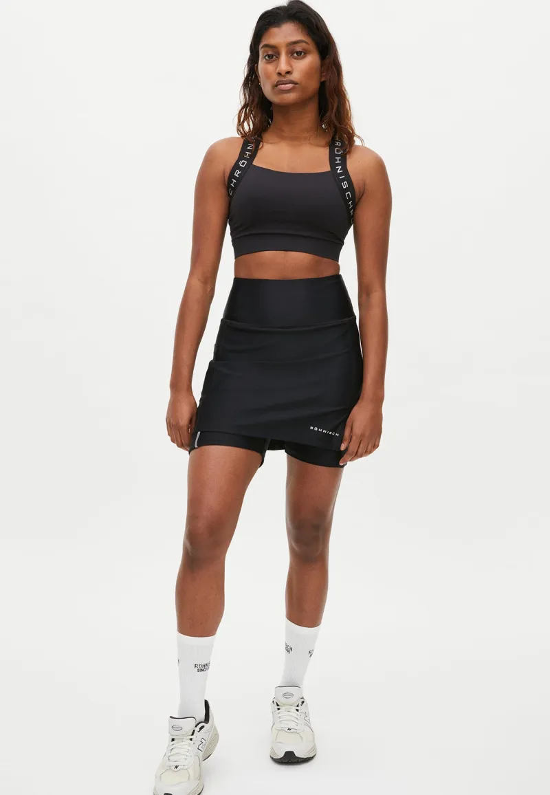 Discount Röhnisch Court Jersey Skort Black Svart