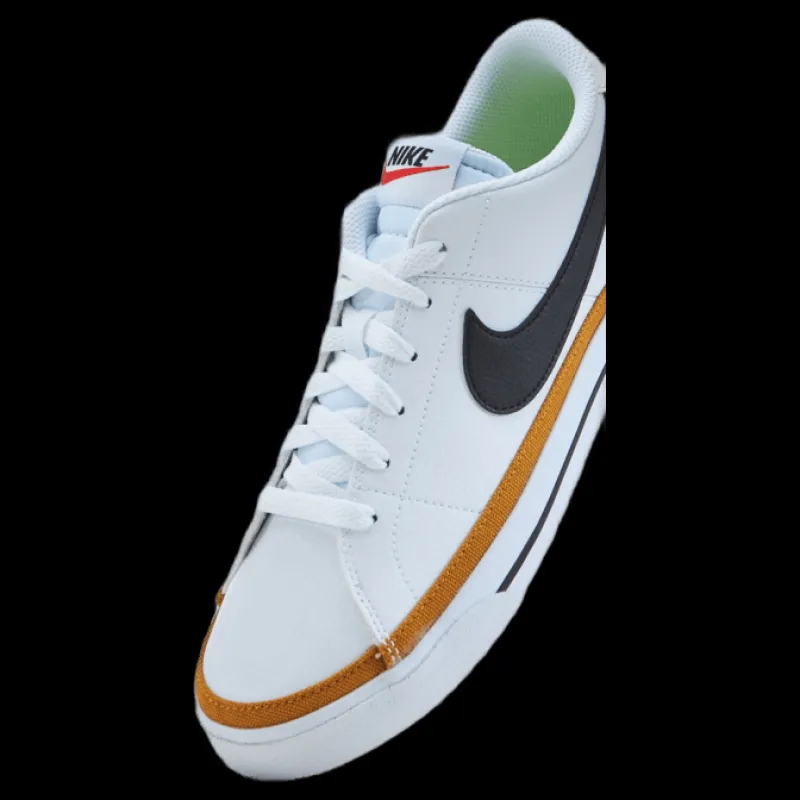 Best Nike Court Legacy Next Nature Women's Shoes WHITE/BLACK-DESERT OCHRE-TEAM ORANGE Vit
