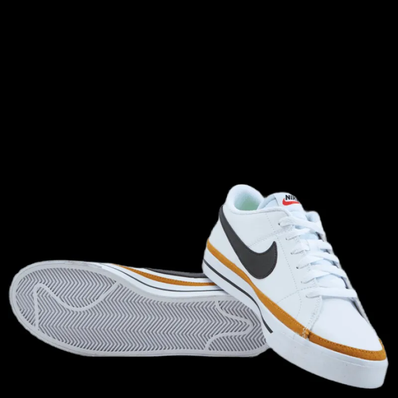 Best Nike Court Legacy Next Nature Women's Shoes WHITE/BLACK-DESERT OCHRE-TEAM ORANGE Vit