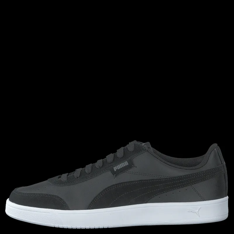 New Puma Court Legend Lo Black-castlerock- Whi Svart