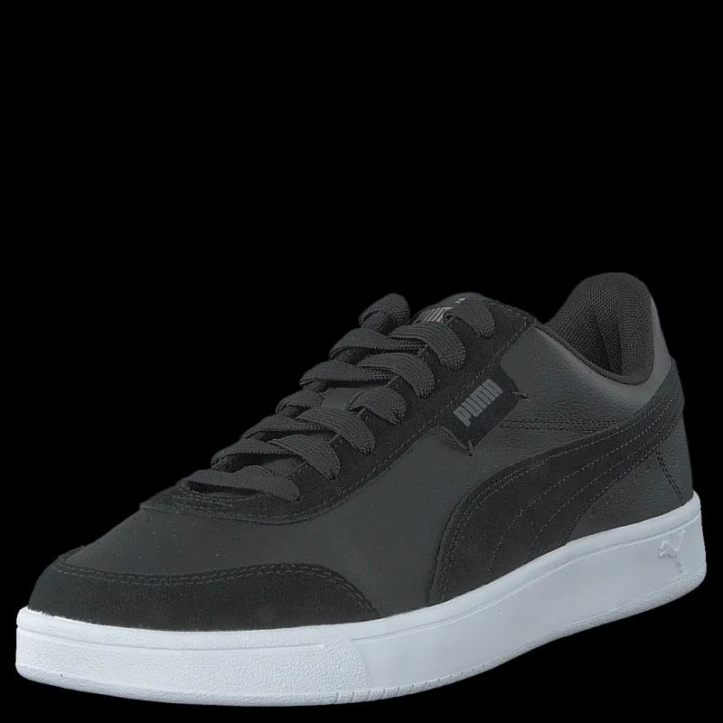 New Puma Court Legend Lo Black-castlerock- Whi Svart