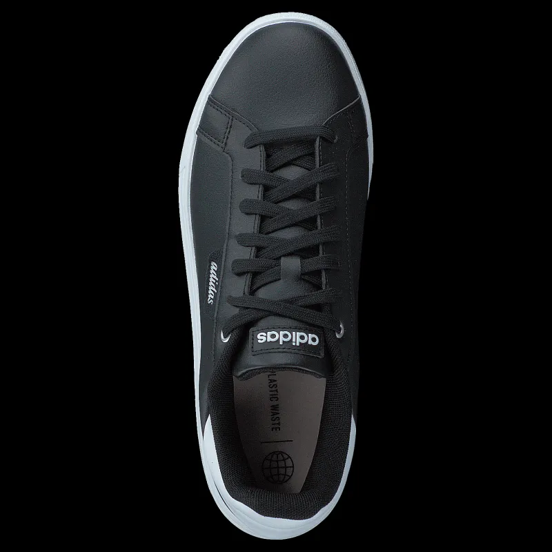 adidas Court Silk Shoes Core Black / Core Black / Cloud White Svart Clearance