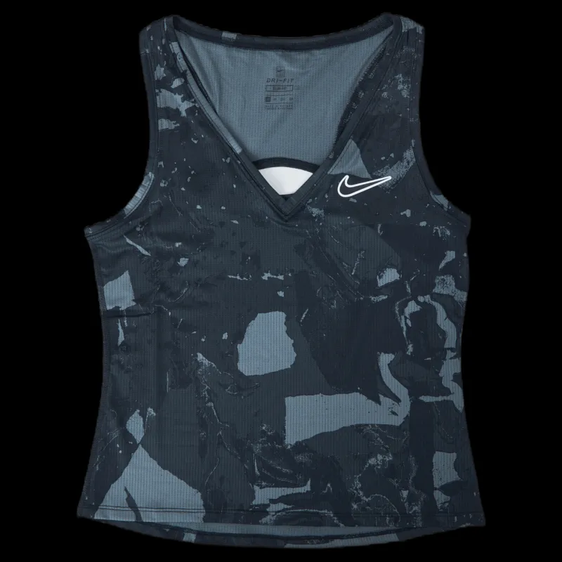 New Nike Court Victory Tank White/Black Svart
