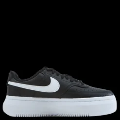 Nike Court Vision Alta Leather Wome Black/white Svart Clearance
