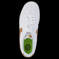 Nike Court Vision Low Next Nature Women's Shoes WHITE/METALLIC GOLD-WHITE Vit Hot