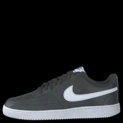 Online Nike Court Vision Low Women's Shoes BLACK/WHITE Grå