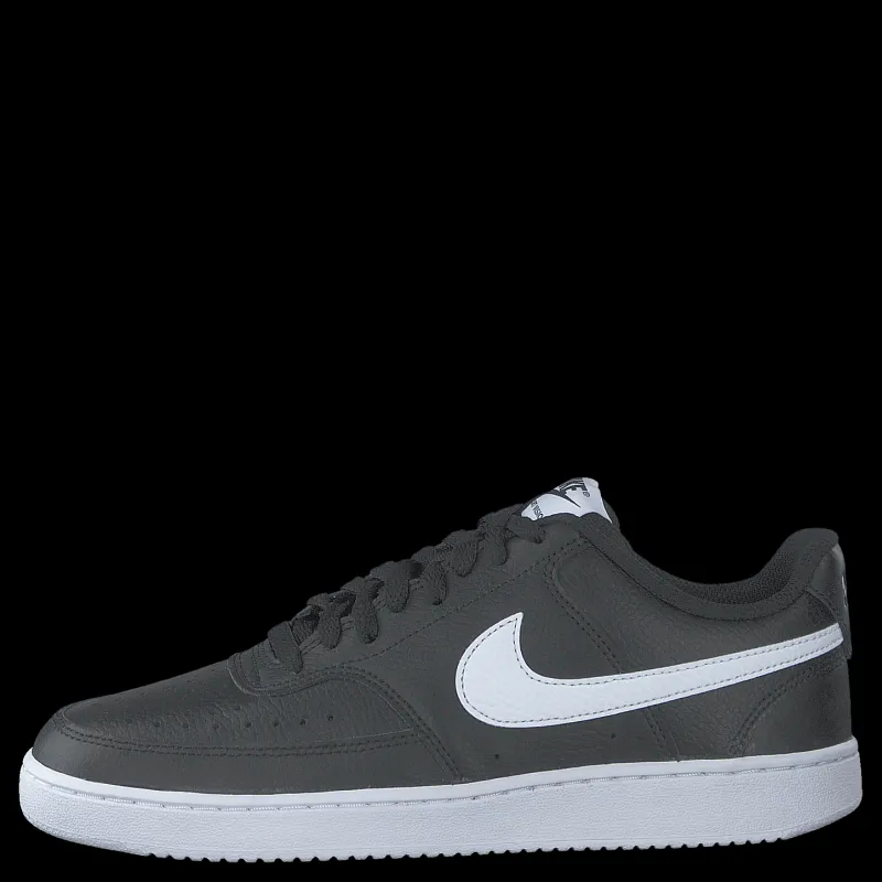 Online Nike Court Vision Low Women's Shoes BLACK/WHITE Grå