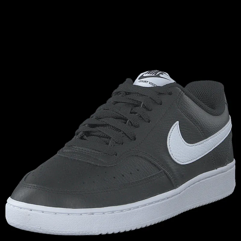 Online Nike Court Vision Low Women's Shoes BLACK/WHITE Grå