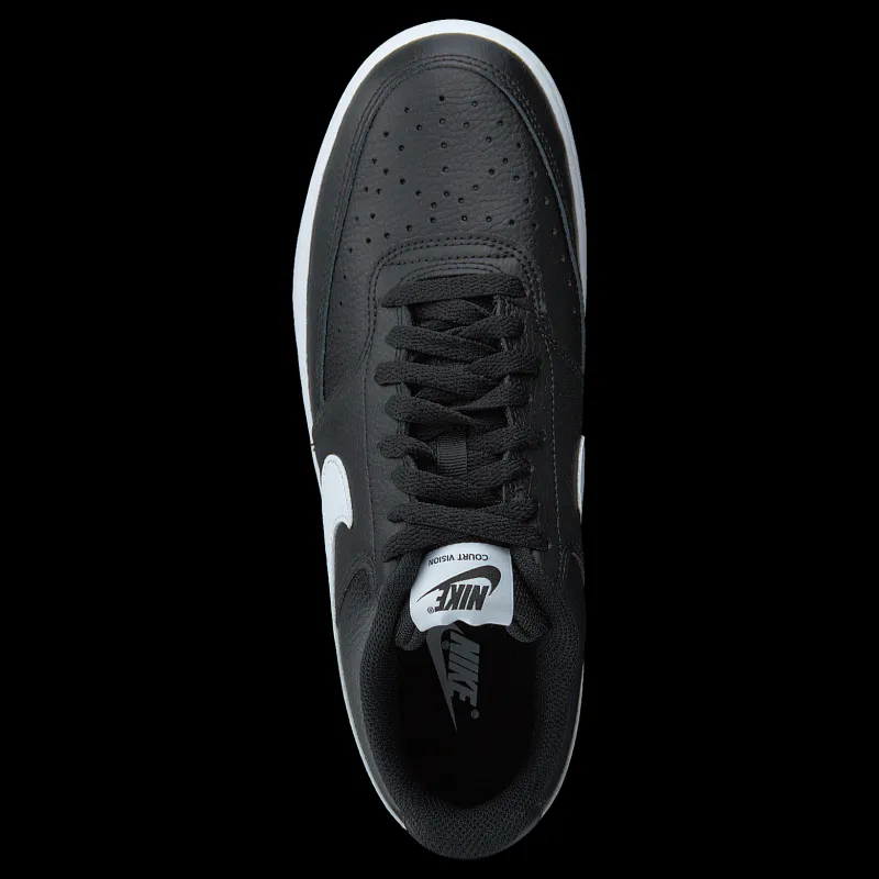 Online Nike Court Vision Low Women's Shoes BLACK/WHITE Grå