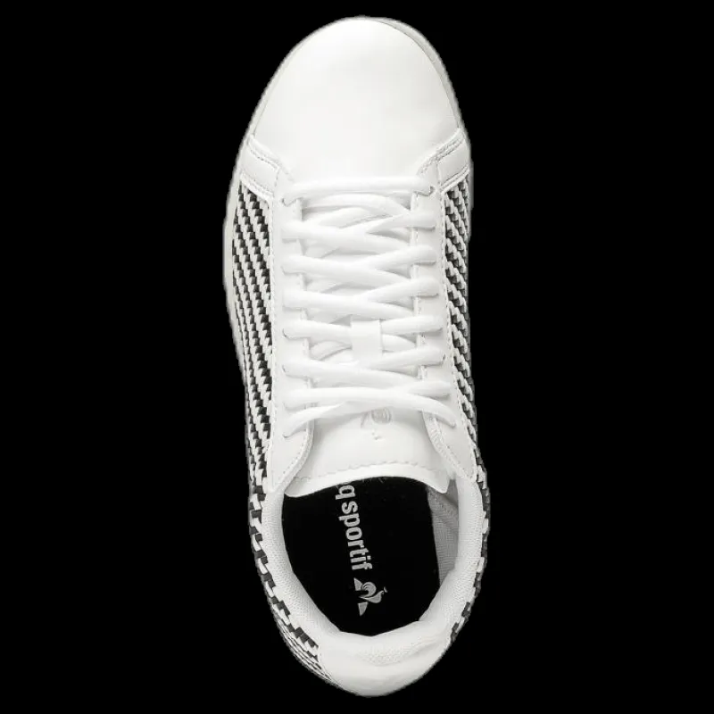 Le Coq Sportif CourtsetT W Woven White/Black Vit och Svart Online