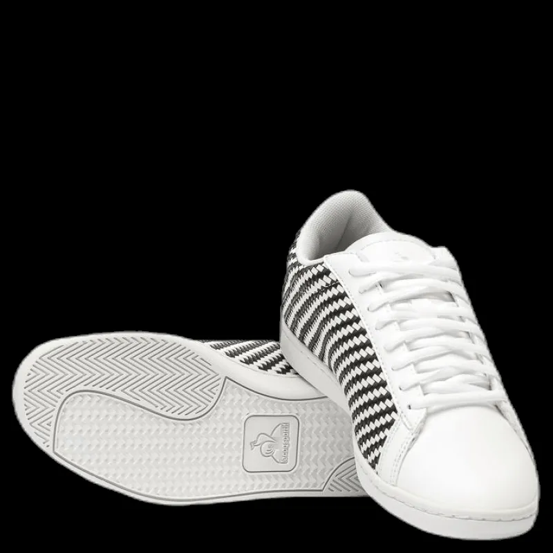 Le Coq Sportif CourtsetT W Woven White/Black Vit och Svart Online