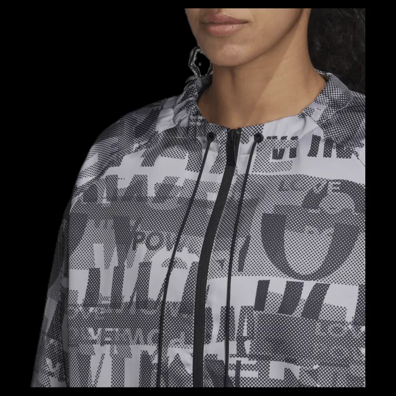 adidas Cover Up Jacket Black/Grey Discount