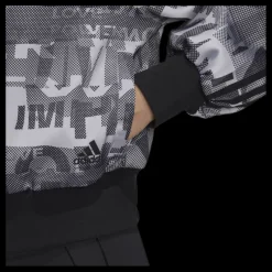 adidas Cover Up Jacket Black/Grey Discount