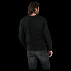 Bread & Boxers Crew Neck Longsleeve Black Svart