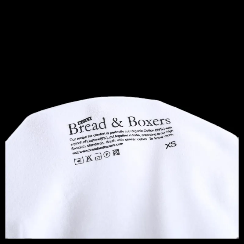 Bread & Boxers Crew Neck White Vit Outlet