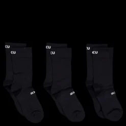2XU Crew Socks 3 Pack Black/white Svart och Vit Outlet