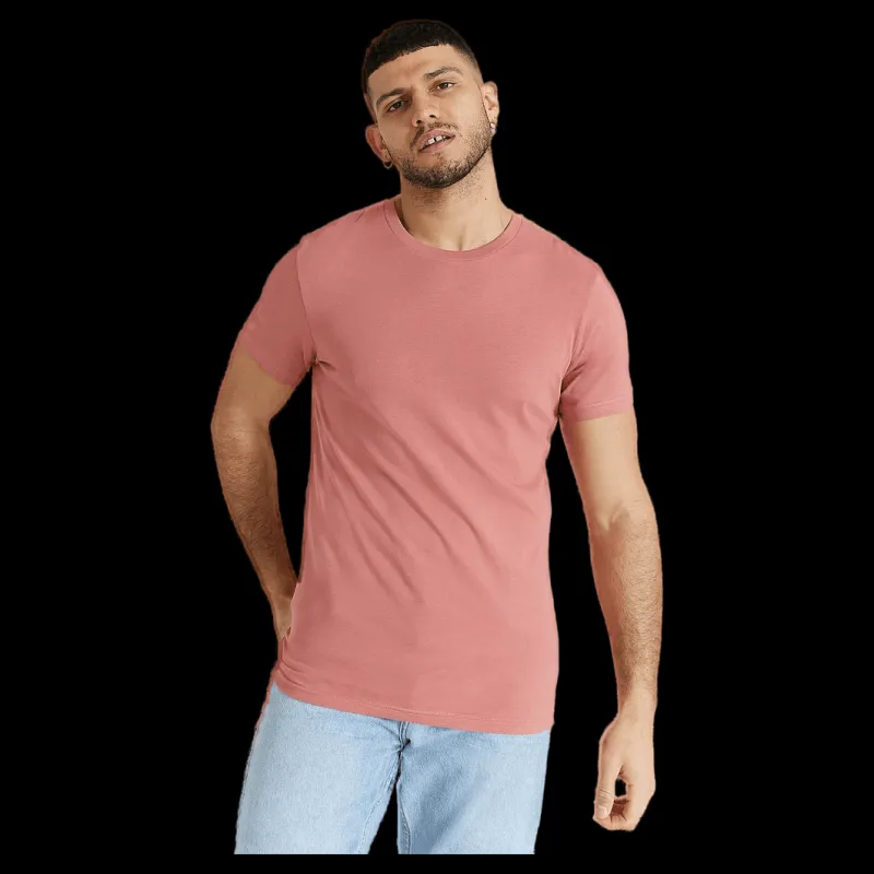 Bread & Boxers Crew-Neck Cotton Rosa New