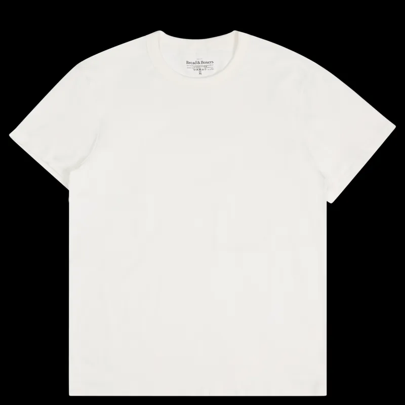 Bread & Boxers Crew-Neck pima Ivory Vit Discount