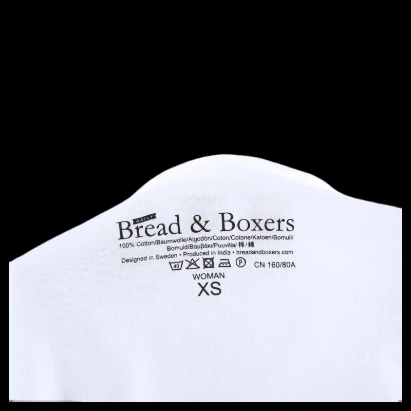 Bread & Boxers Crew-Neck Relaxed White Vit Outlet