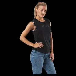 Champion Crewneck Sleeveless T-Shirt Black Svart Online