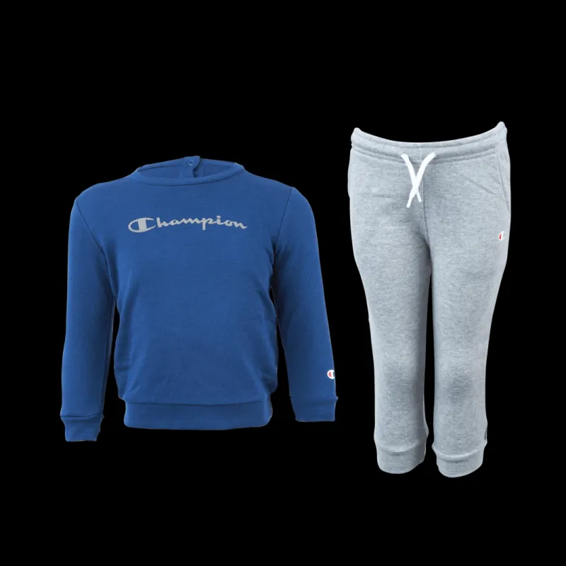 Champion Crewneck Suit Blue Blå Sale