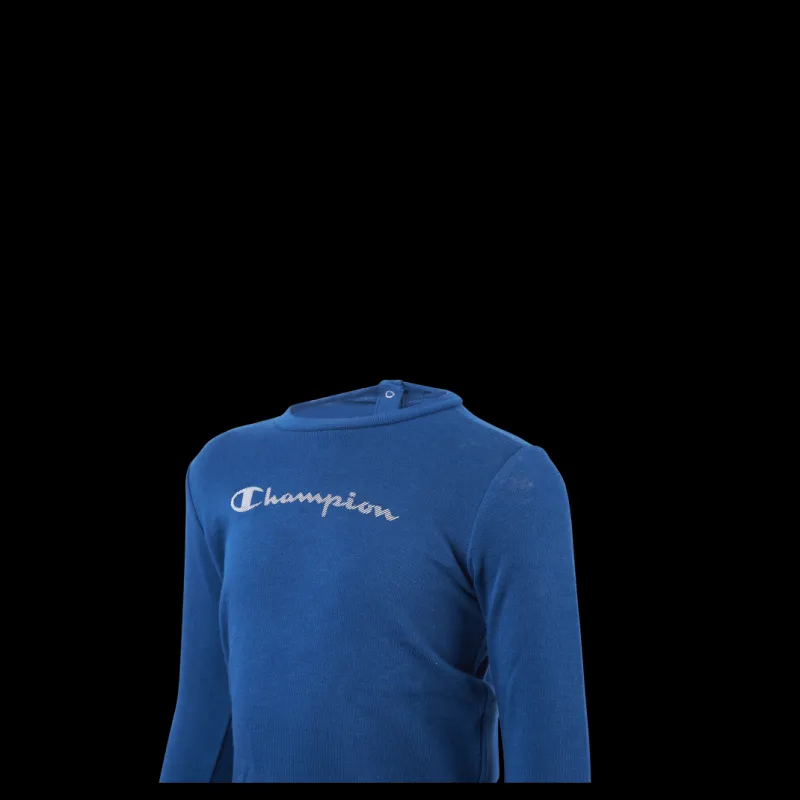Champion Crewneck Suit Blue Blå Sale