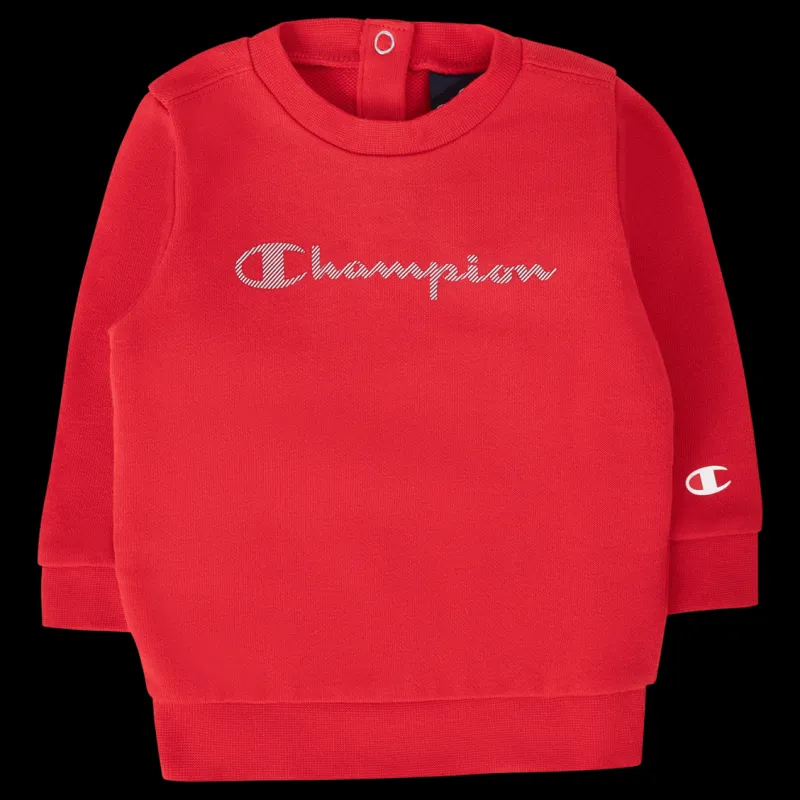 Champion Crewneck Suit Red Röd