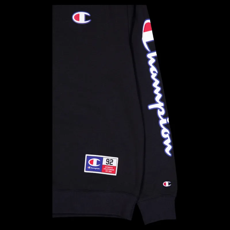 Champion Crewneck Sweatshirt Black Beauty Svart Discount