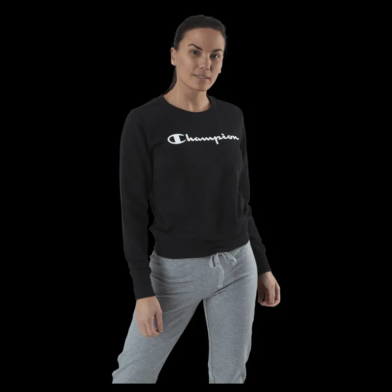 Champion Crewneck Sweatshirt Black Svart Outlet