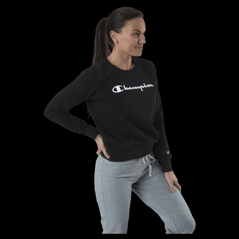 Champion Crewneck Sweatshirt Black Svart Outlet