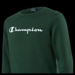 Clearance Champion Crewneck Sweatshirt Junior Green Grön