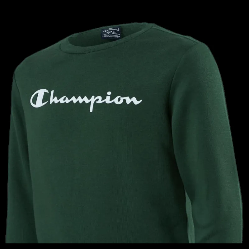 Clearance Champion Crewneck Sweatshirt Junior Green Grön