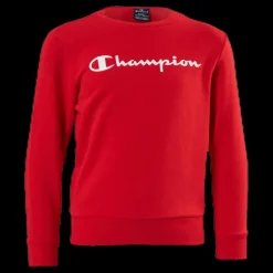 Champion Crewneck Sweatshirt Junior Red Röd Online
