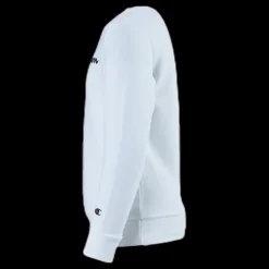 Champion Crewneck Sweatshirt Junior White Vit Discount