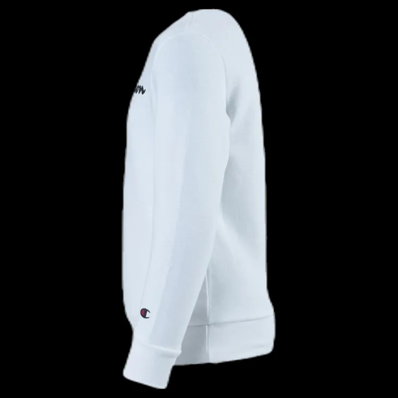 Champion Crewneck Sweatshirt Junior White Vit Discount