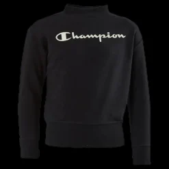Champion Crewneck Sweatshirt Junior Black Svart Sale