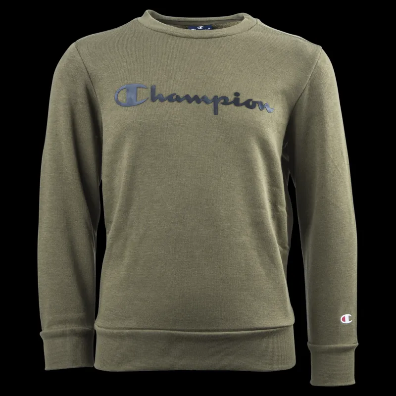 Champion Crewneck Sweatshirt Junior Green Grön Hot