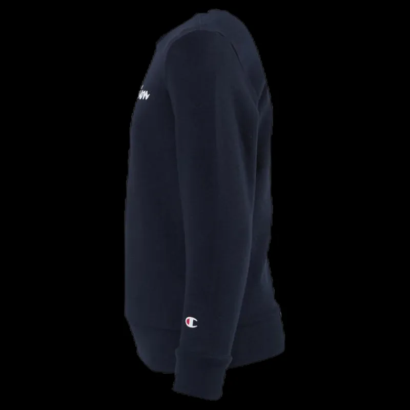 Champion Crewneck Sweatshirt Junior Blue Blå Discount