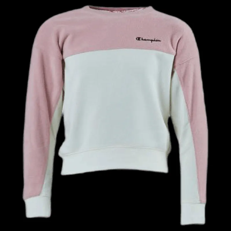 Champion Crewneck Sweatshirt Junior Pink Rosa New