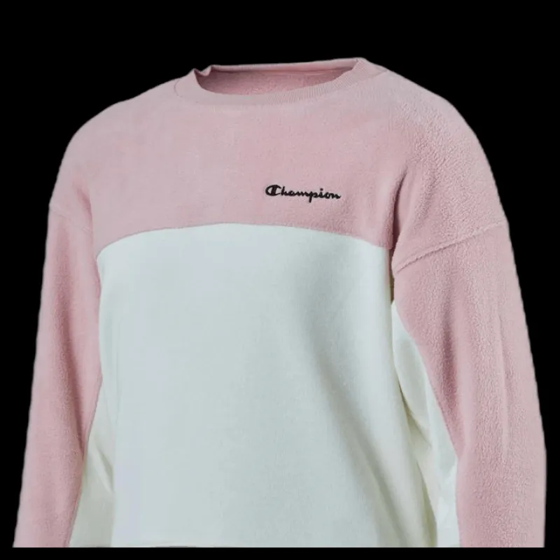 Champion Crewneck Sweatshirt Junior Pink Rosa New