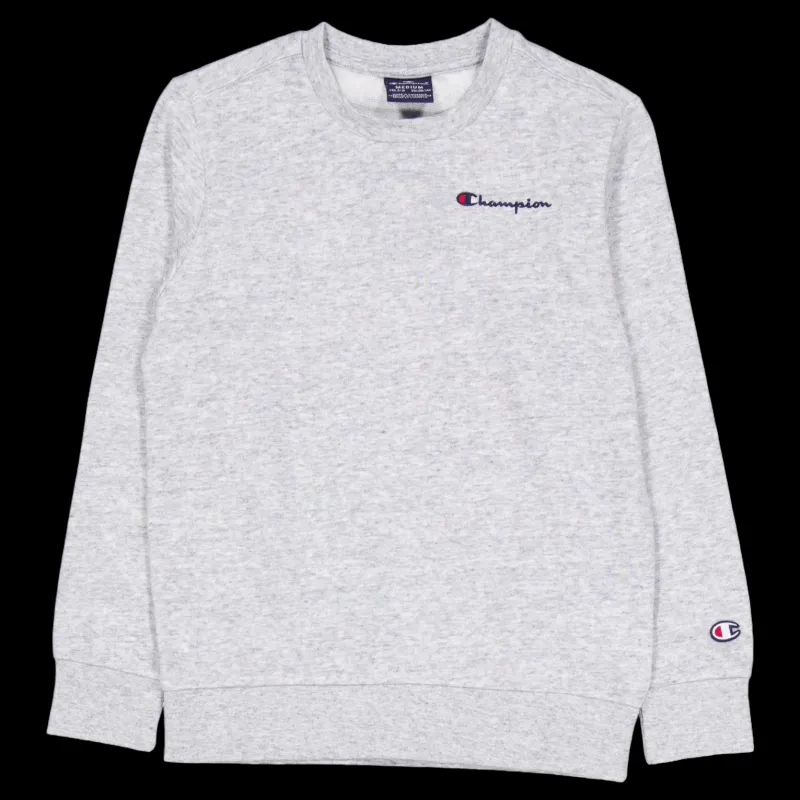 Clearance Champion Crewneck Sweatshirt New Oxford Grey Melange Grå
