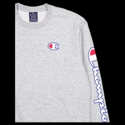 Discount Champion Crewneck Sweatshirt New Oxford Grey Melange Grå
