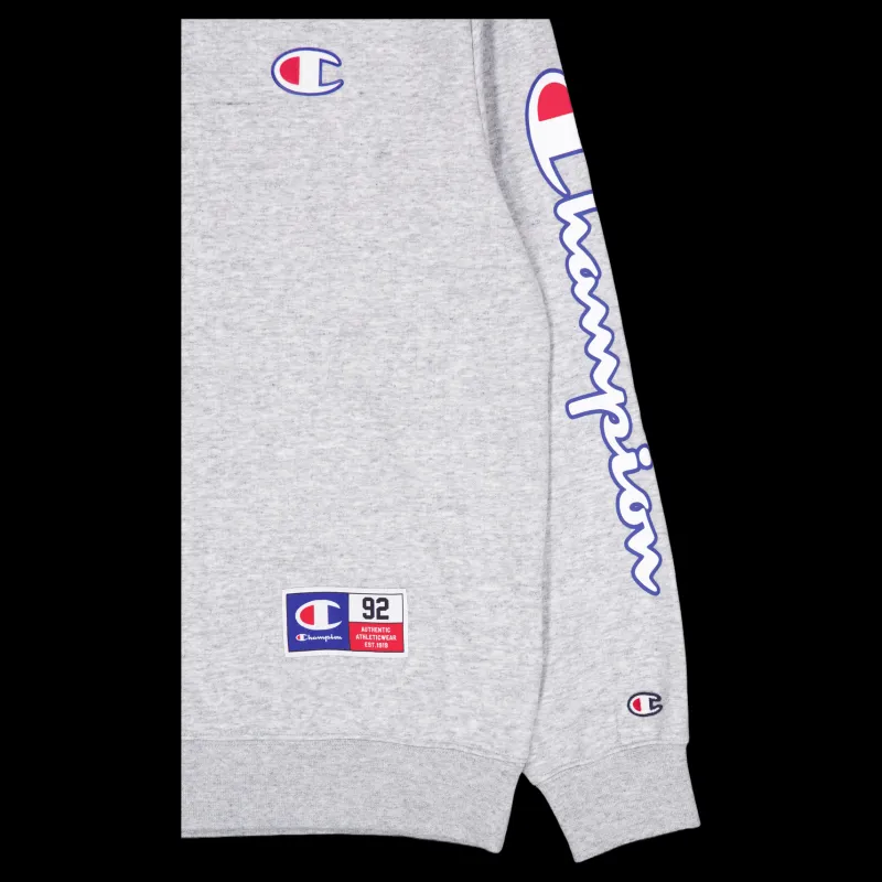 Discount Champion Crewneck Sweatshirt New Oxford Grey Melange Grå