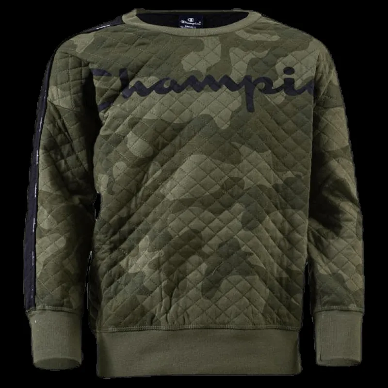 Champion Crewneck Sweatshirt Patterned/Green Mönstrad och Grön Online