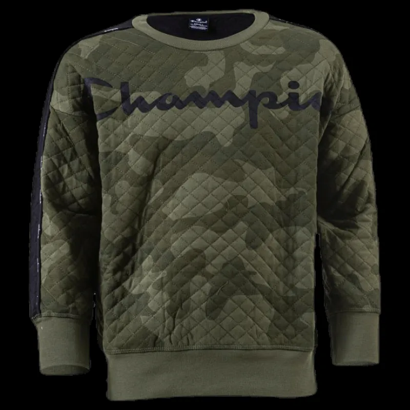 Champion Crewneck Sweatshirt Patterned/Green Mönstrad och Grön Online