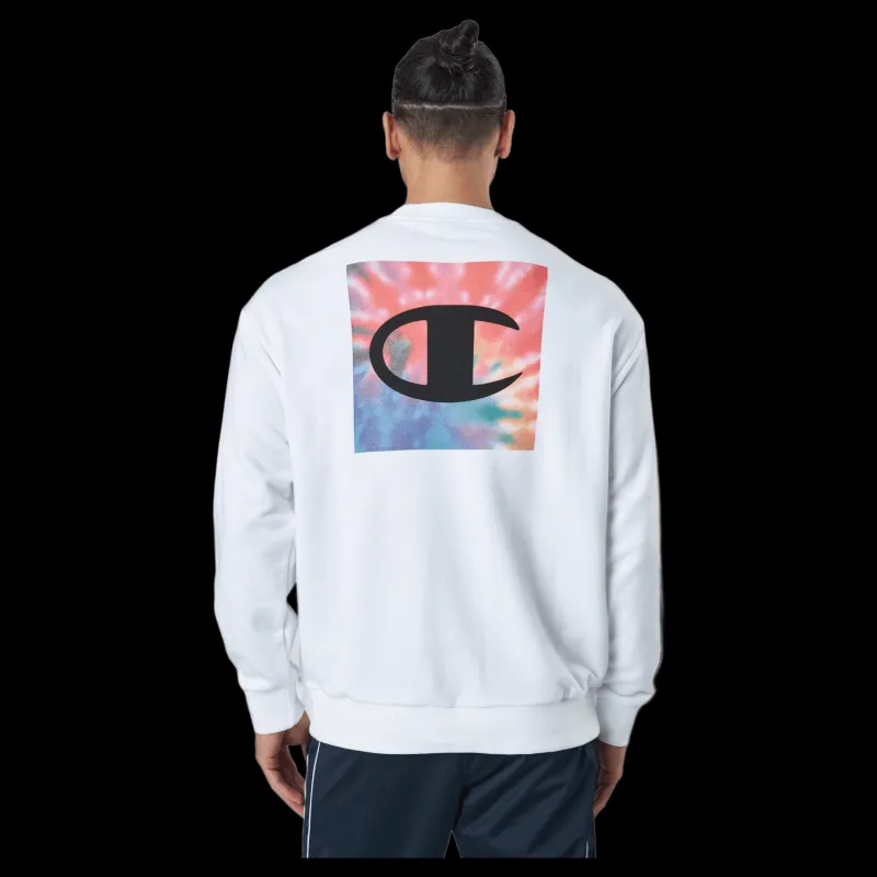 Champion Crewneck Sweatshirt White Vit New