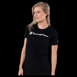 New Champion Crewneck T-Shirt Black Svart