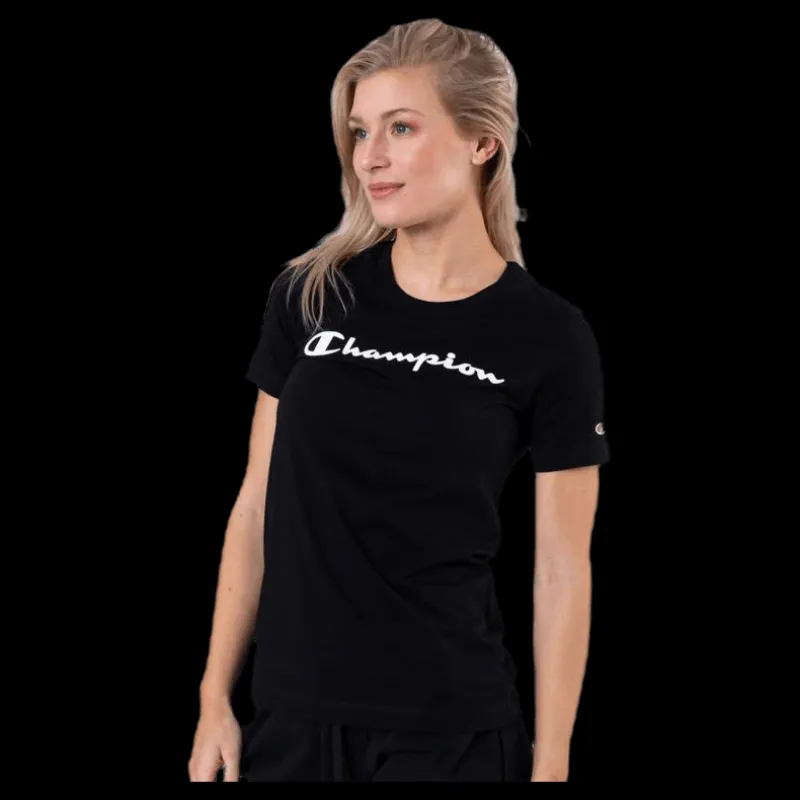 New Champion Crewneck T-Shirt Black Svart